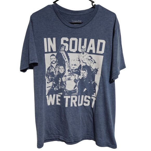 DC Comics Suicide Squad Graphic T-Shirt Mens Size Large In Squad We Trust - Picture 1 of 4